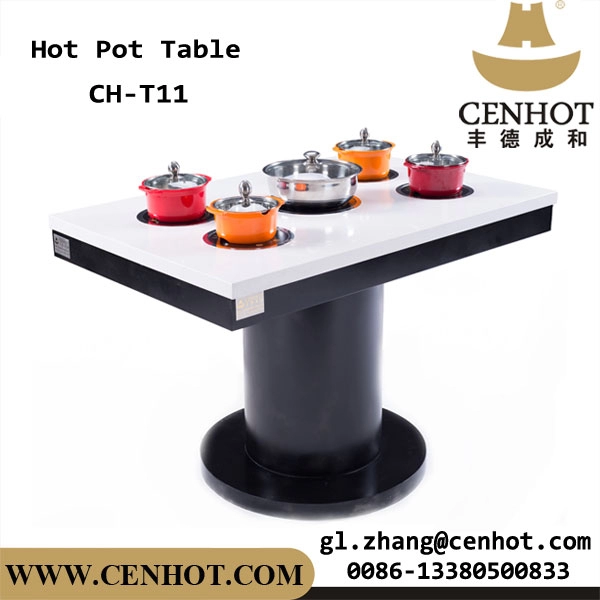 CENHOT Commercial Customized Restaurant Stół do jadalni Kryty stół z gorącym garnkiem