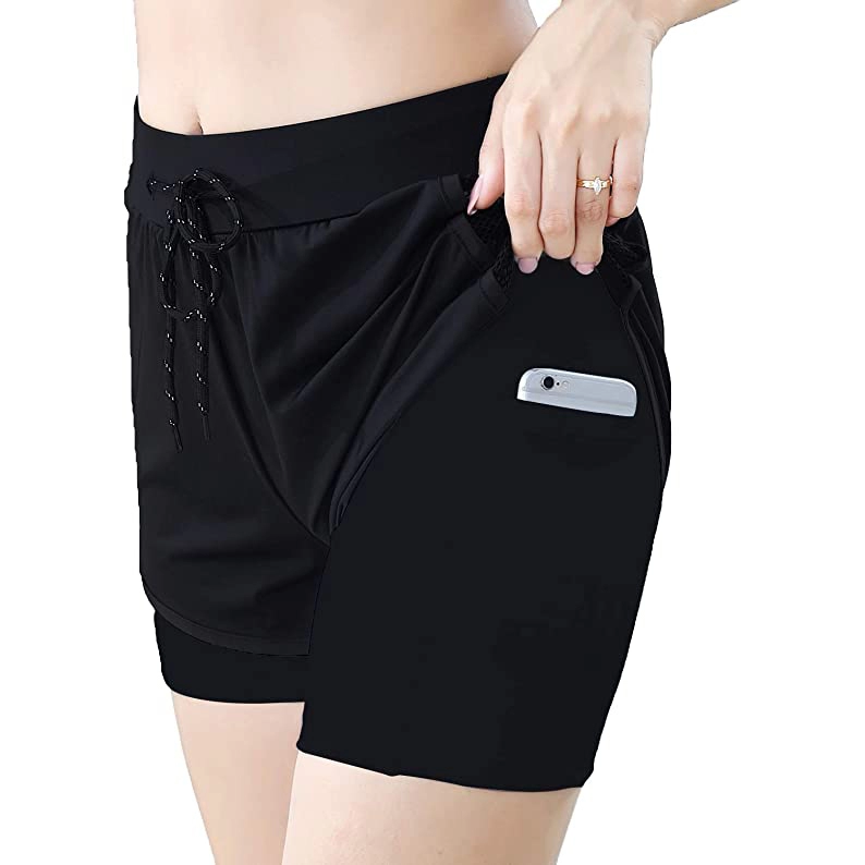 Damskie spodenki do jogi Tummy Control Running Gym Workout Biker Shorts