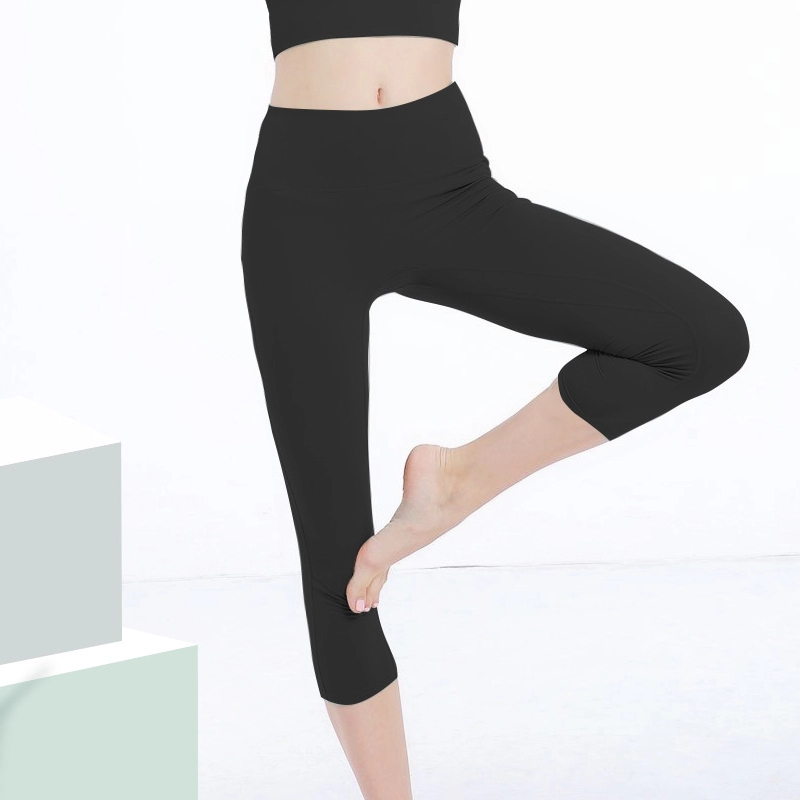 Dostosowane damskie spodnie sportowe do jogi, łamliwe, szybkoschnące legginsy