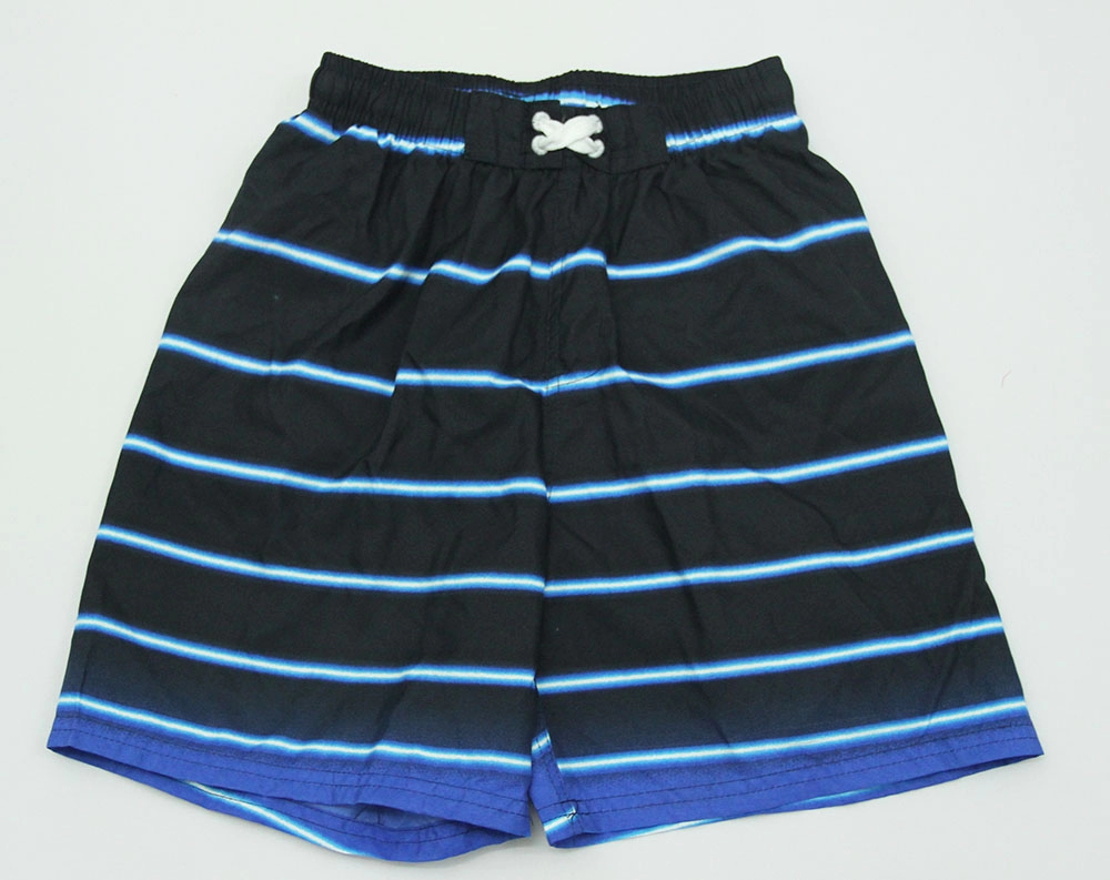 Męskie szorty kąpielowe w czarno-niebieskie paski