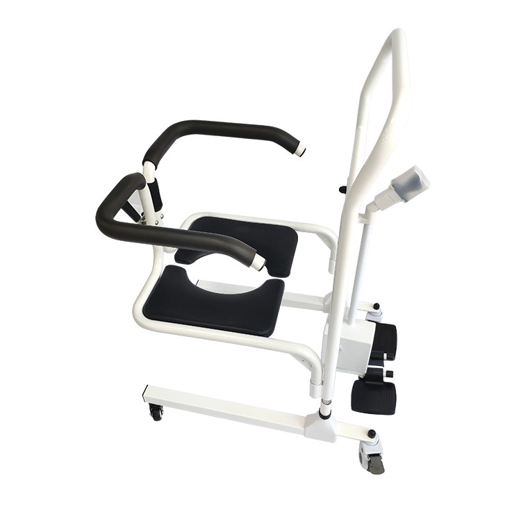 Medyczne przenośne elektryczne łatwe hydrauliczne poruszanie się kołem sprzęt toaletowy wózek inwalidzki pielęgniarski wózek transportowy fotel do komody pacjenta