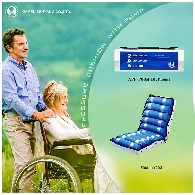 Niestandardowy komfort naprzemienny przeciw odleżynom medyczny nadmuchiwany wózek inwalidzki podkładka do siedzenia poduszka powietrzna do siedzenia