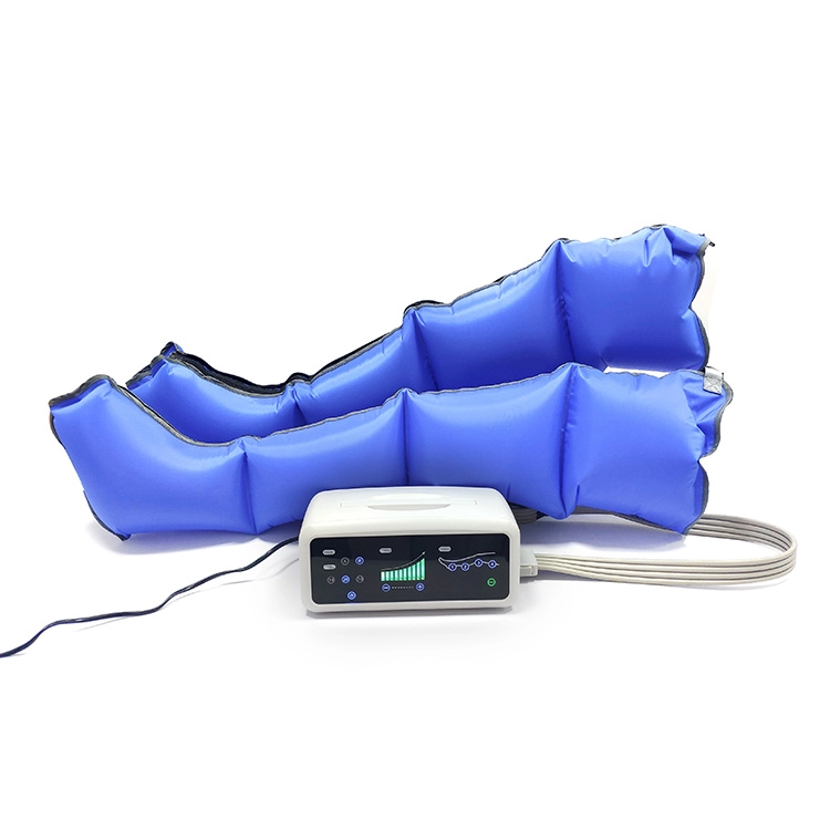 Nowy przenośny sprzęt do terapii kompresyjnej sprężonym powietrzem sportowa maszyna do masażu regeneracyjnego buty do masażu nóg