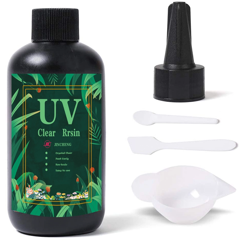 Zestaw żywicy UV 200g kleju UV z plastikową szpatułką silikonową
