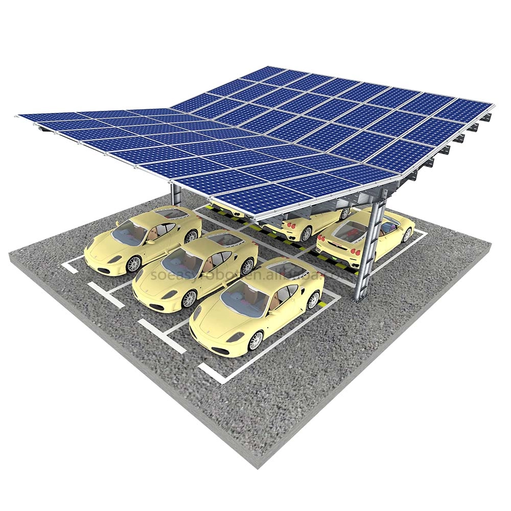 Prefabrykowany system montażu wiaty słonecznej PV