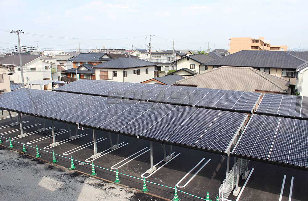 solar pv carport real project 