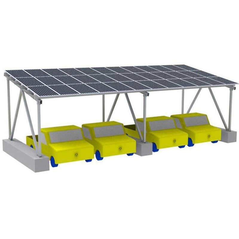 Hurtowa słoneczna konstrukcja montowana na ziemi do samochodów elektrycznych