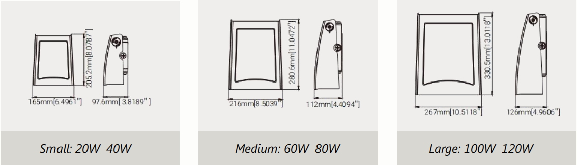 Regulowana oprawa ścienna o mocy 60 W