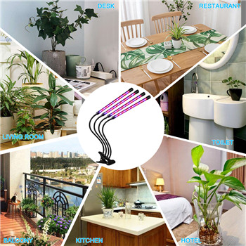 Lekka i kompaktowa lampa stołowa do uprawy roślin domowych