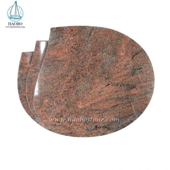 Tablica pamiątkowa z kamienia naturalnego, wielokolorowa z czerwonego granitu