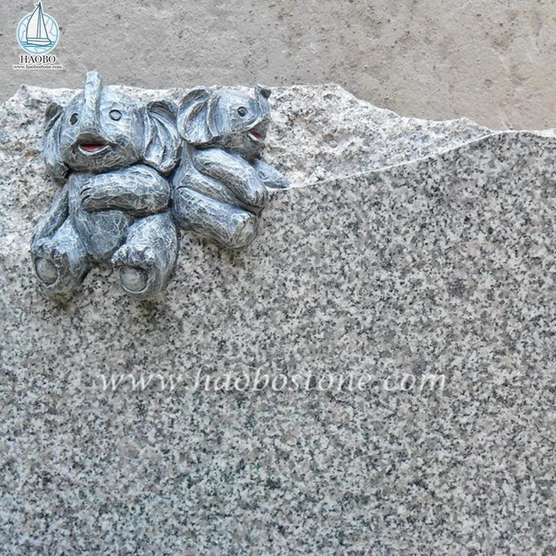 Chiny Szary granit G623 Nagrobek pogrzebowy w stylu francuskim