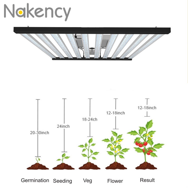 1200w 10 odłączanych lamp LED do roślin do uprawy warzyw