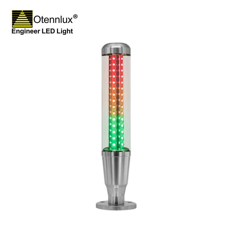 OMI1-301 24v przemysłowa prosta podstawa 3 kolory stos sygnału LED Tower Light do maszyny cnc