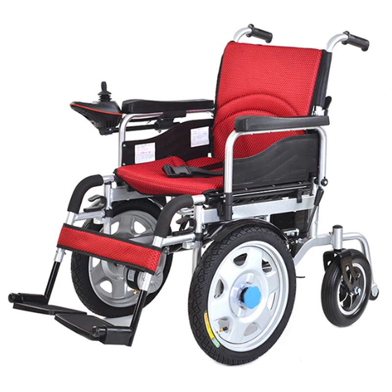 Przenośny składany lekki akumulator elektryczny wózek inwalidzki