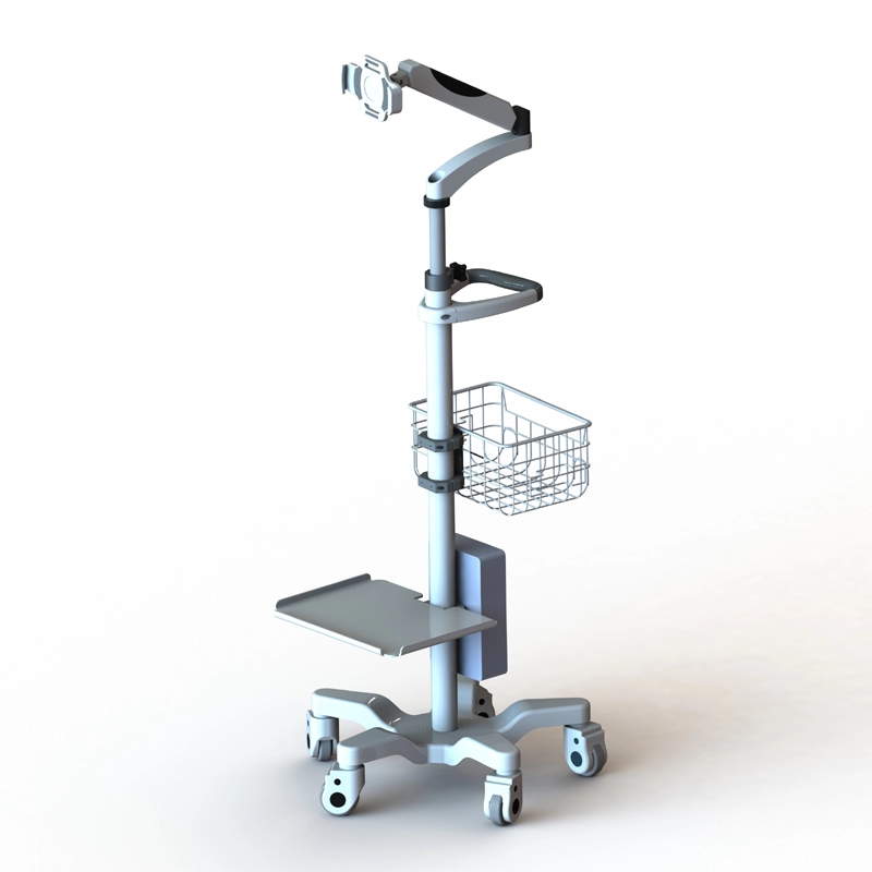 Stomatologiczny wózek medyczny o zmiennej wysokości i regulacji 360 stopni