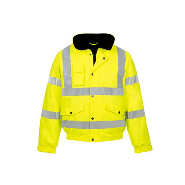 Męska żółta kurtka pilotka Hi Vis Safety Construction