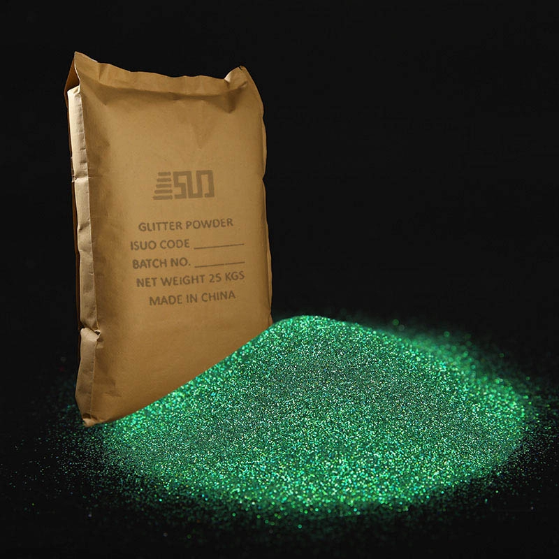 Konkurencyjny hologramowy zielony sześciokątny proszek brokatowy