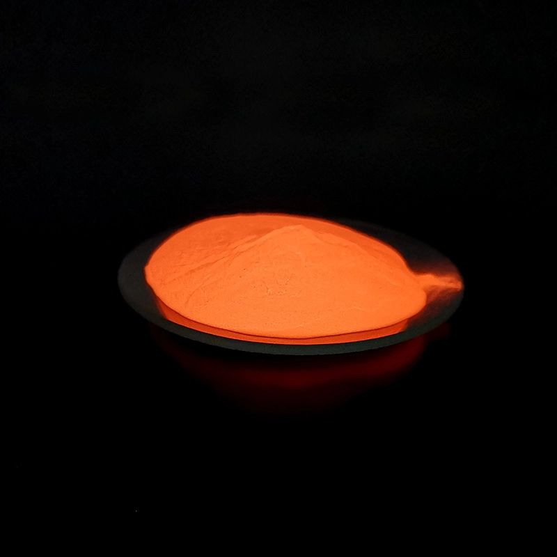 Wodoodporny pomarańczowy świecący pigment fotoluminescencyjny na znak bezpieczeństwa