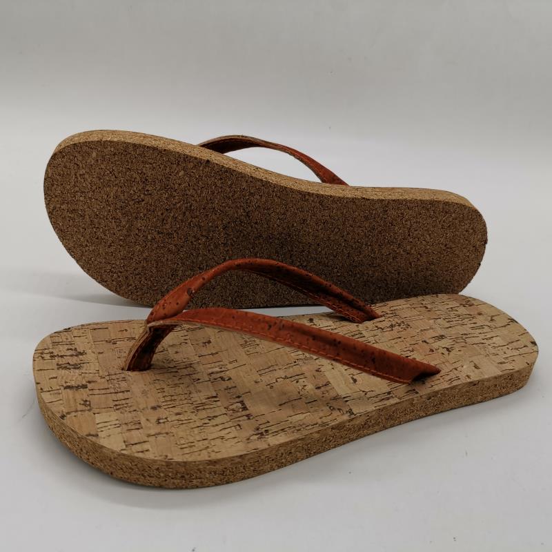 Sandały plażowe z korkową podeszwą Ekologiczne sandały Thong Męskie