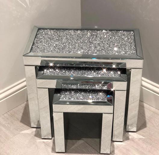  mirrored console table 