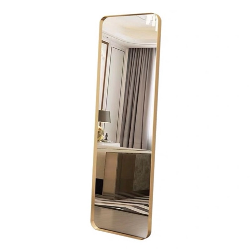 Pełnej długości metalowe lustro podłogowe Duże lustro toaletowe
