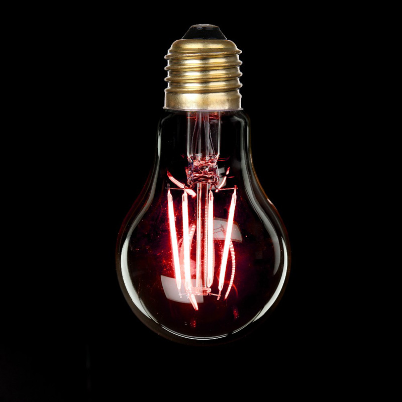 LED Filament bulbs red color