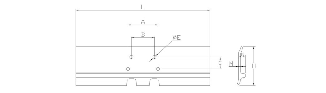 Bulldozer track shoe drawings