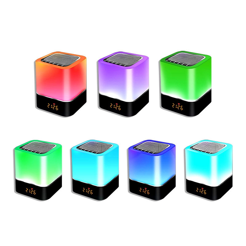 Głośnik Bluetooth Night Light z zegarem elektronicznym