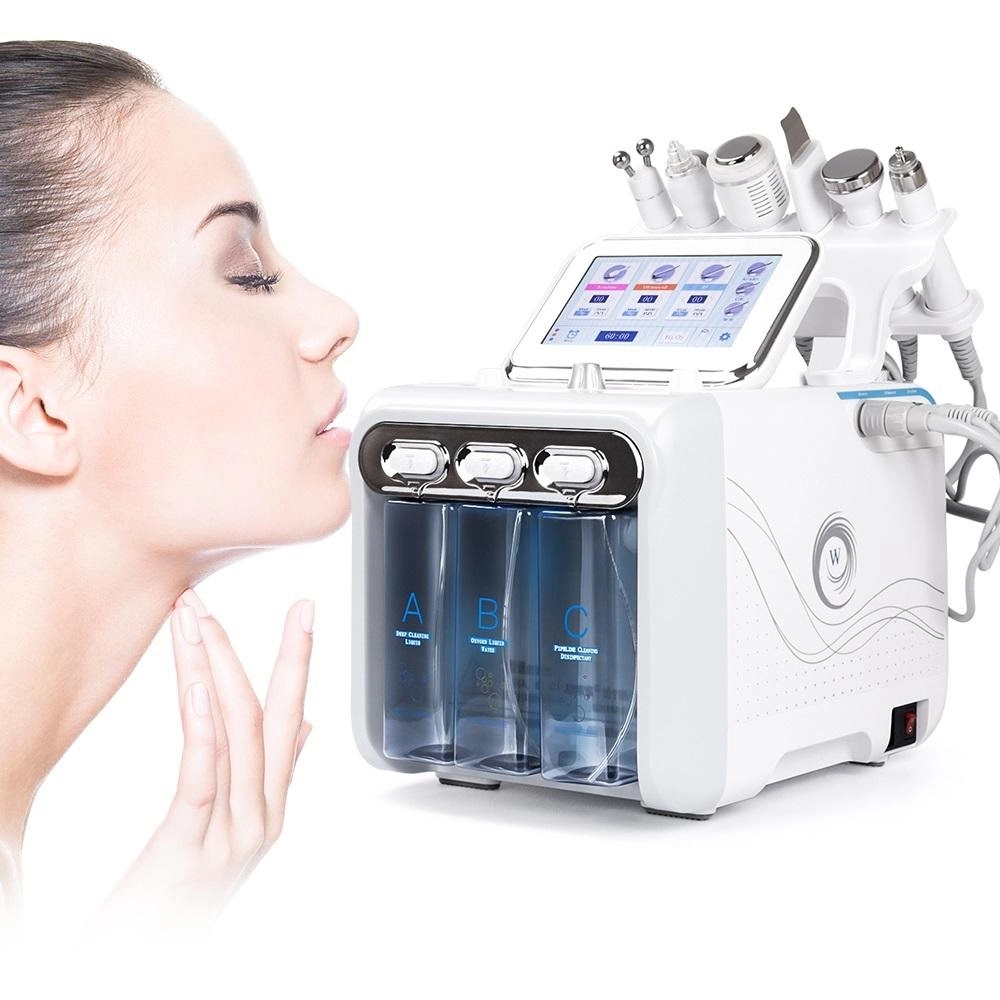 6 W 1 Hydra Facial Machine RF odmładzanie skóry Mikrodermabrazja Hydro Dermabrazja Bio-lifting hydrafacial usuwanie zmarszczek