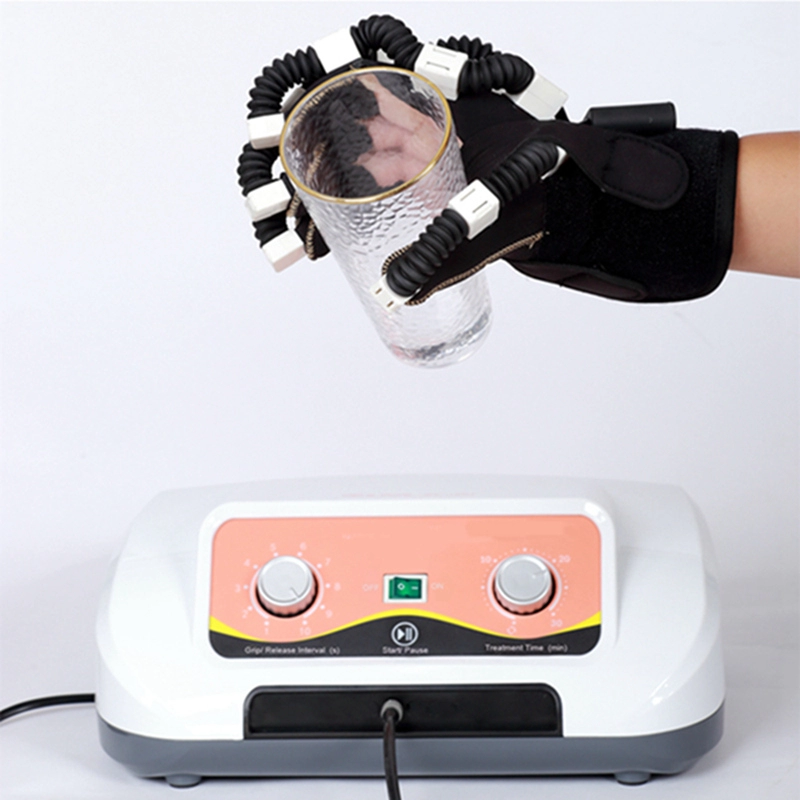 Robot do rehabilitacji dłoni z udarem bi-woltowym
