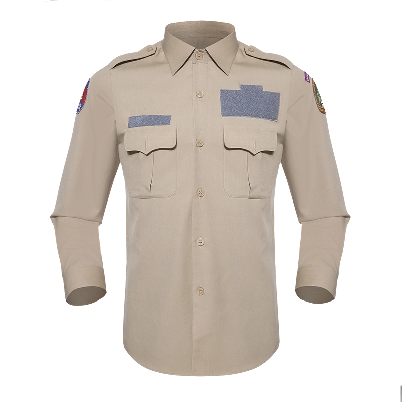 Oficjalna koszula khaki kambodżańskiego departamentu imigracyjnego