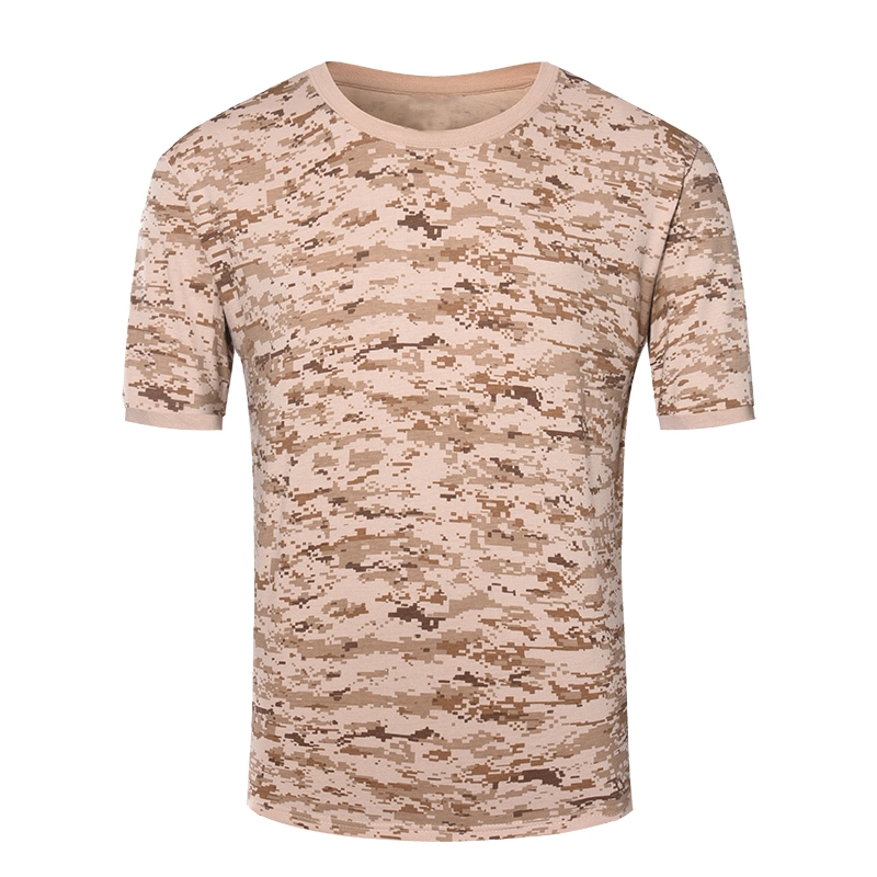 T-shirt wojskowy z cyfrowym pustynnym kamuflażem