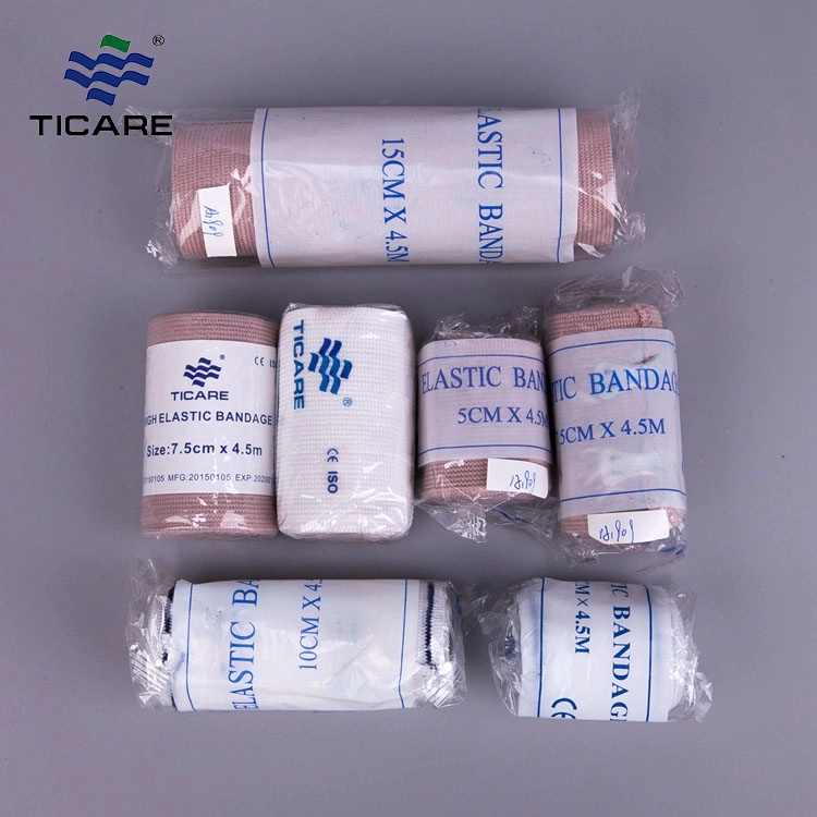 Porowaty elastyczny bandaż z gazy Rolka / bandaż samoprzylepny w kolorze skóry Gaza medyczna