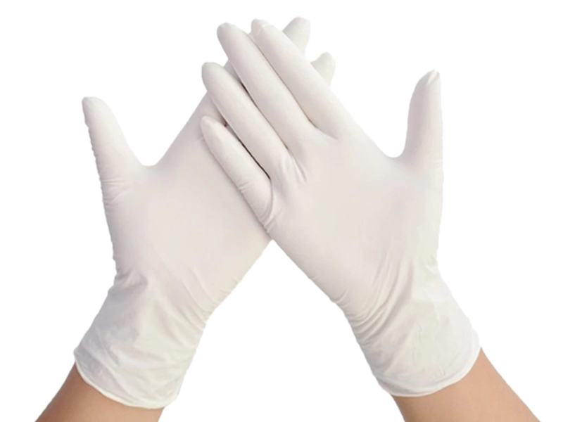 Jednorazowe medyczne rękawice lateksowe do badań