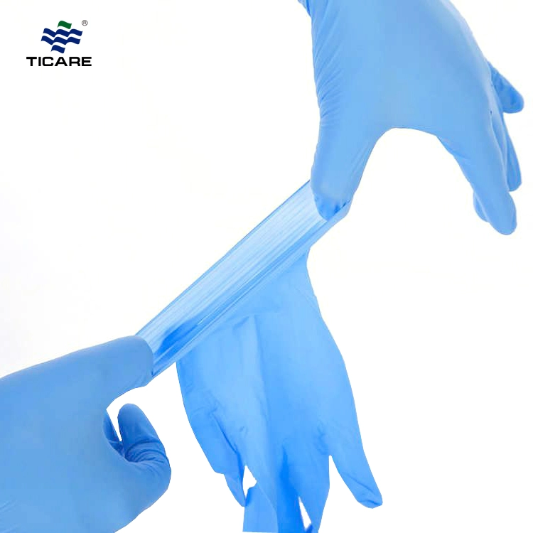 Medyczne jednorazowe sterylne rękawiczki nitrylowe dla bezpieczeństwa