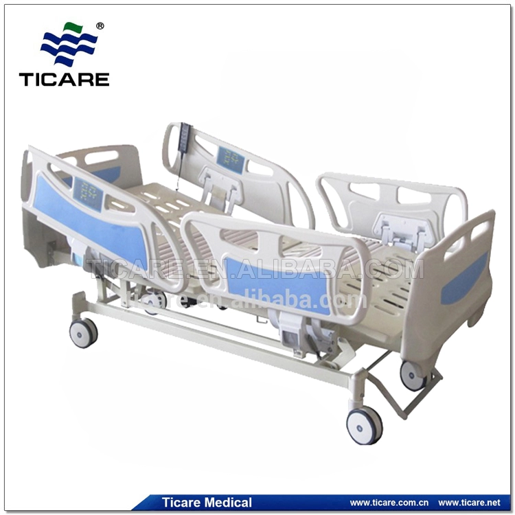 Elektryczne łóżko pielęgnacyjne na oddziale OIOM z pięcioma funkcjami ze stali nierdzewnej