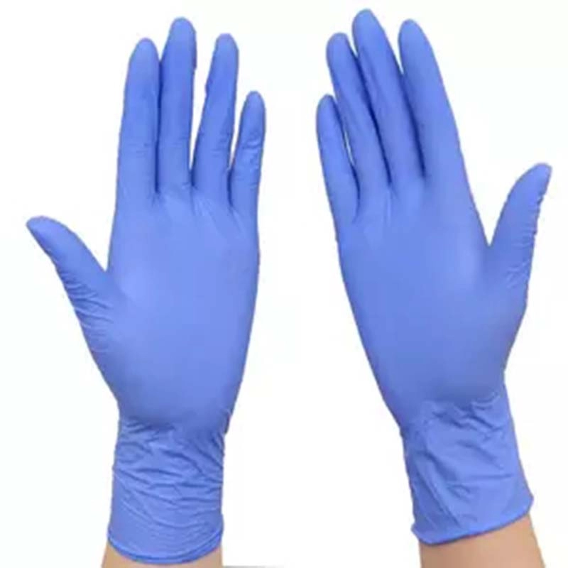 Jednorazowe rękawice nitrylowe bezpudrowe Niebieskie rękawice nitrylowe 6 mil