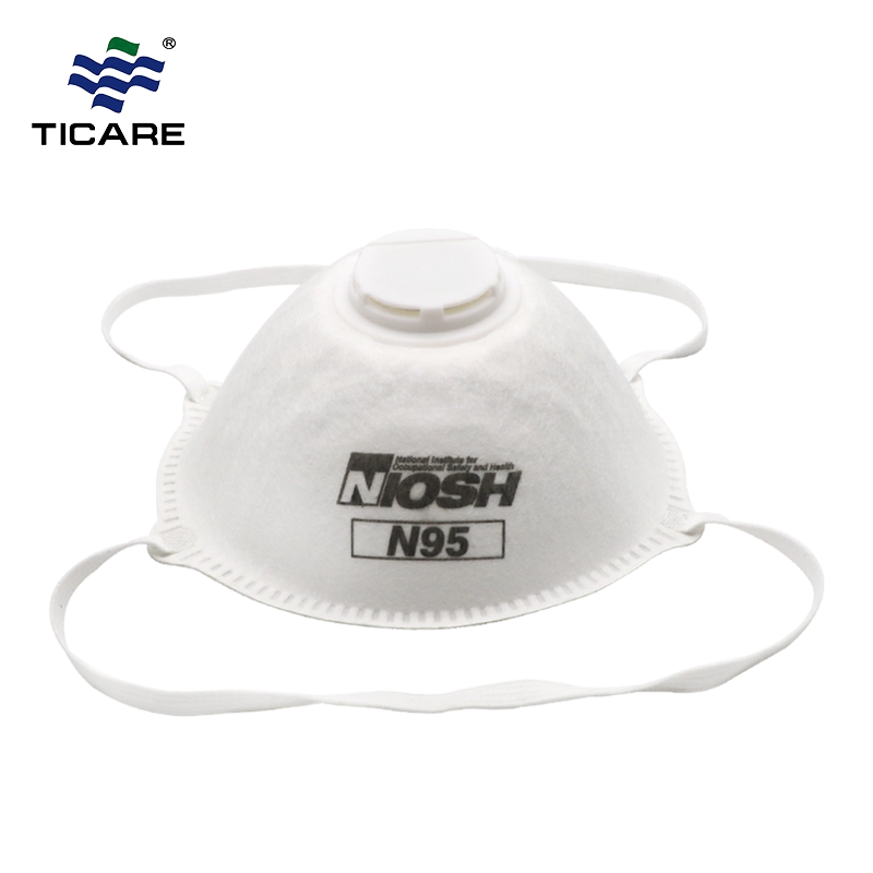 N95 medyczna jednorazowa maska na twarz z 95% filtrem bakteryjnym