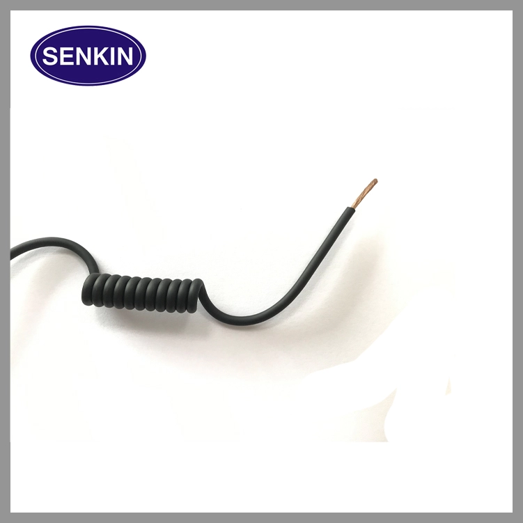 Kabel zestawu słuchawkowego z przewodnictwem kostnym Produkty sprzętu wojskowego Drut Kabel sprężynowy TPU,