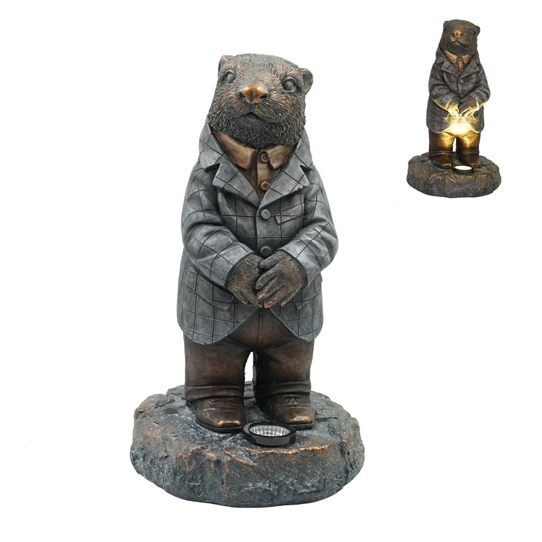 Bronze Otter Sculpture