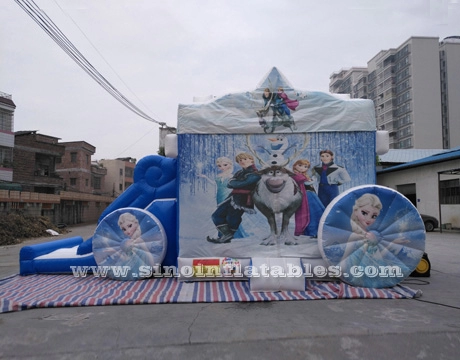 Nadmuchiwany dmuchany zamek dla dzieci na świeżym powietrzu ze zjeżdżalnią z certyfikatem EN14960 od Sino Inflatables