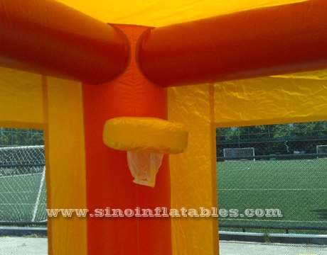 4w1 komercyjny balon tęczowy dla dzieci nadmuchiwany dom ze zjeżdżalnią do zabawy na świeżym powietrzu wykonany z chińskiej nadmuchiwanej fabryki