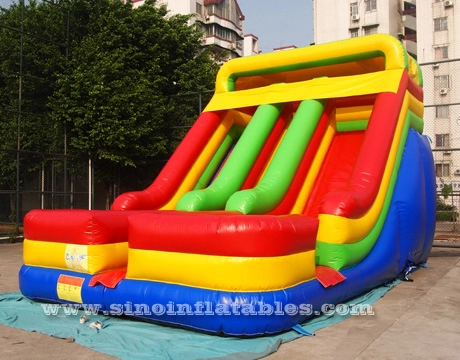 18-calowa nadmuchiwana gra adrenalinowa z podwójnym torem i zjeżdżalnią dla dzieci firmy Sino Inflatables