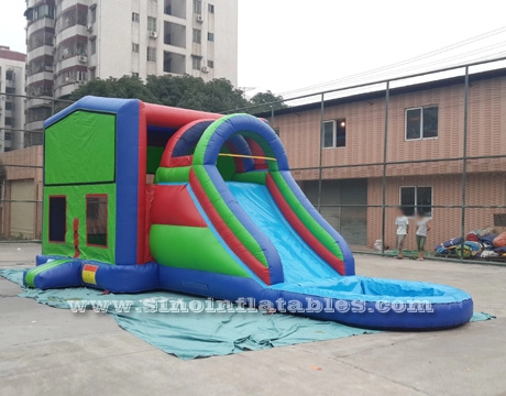 Panele modułowe 5w1 nadmuchiwany domek dla dzieci ze zjeżdżalnią od Sino Inflatable