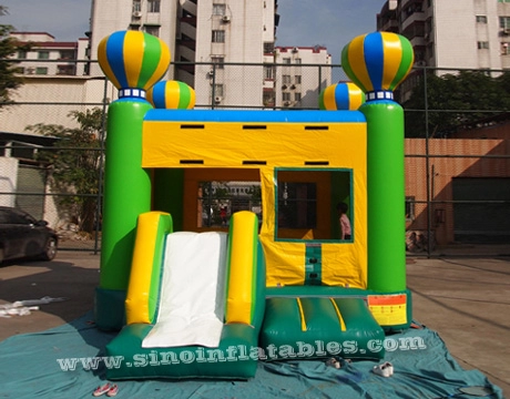 4 duże balony dla dzieci nadmuchiwany dmuchany zamek kombi ze zjeżdżalnią wykonaną z najlepszej plandeki pcv