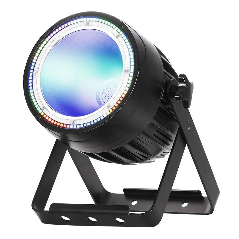 200W COB LED RGBWA Par Light z pierścieniem LED RGB