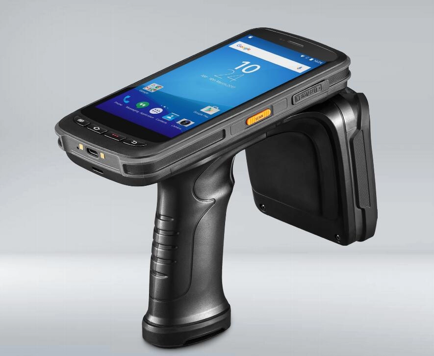 Terminal do gromadzenia danych WIFI Bluetooth Ręczny czytnik dalekiego zasięgu UHF RFID z systemem Android