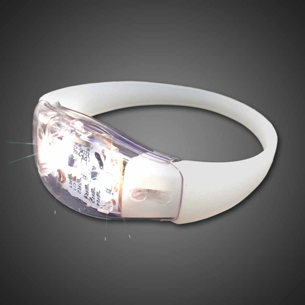 LOGO Drukowanie RFID Migająca bransoletka LED z silikonową opaską