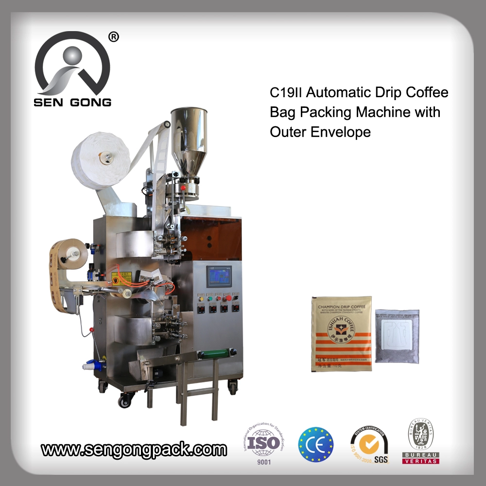 C19II Maszyna do napełniania worków filtracyjnych do kawy z uszczelnieniem termicznym