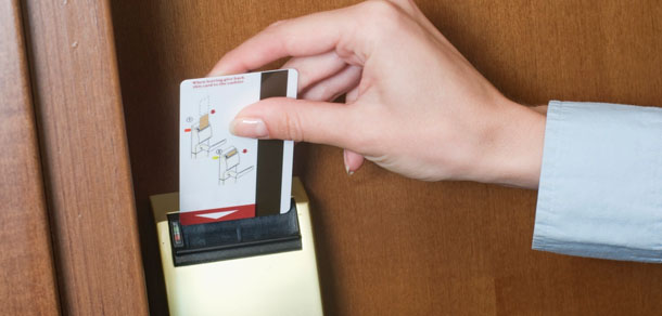 Karta zamka hotelowego z paskiem magnetycznym